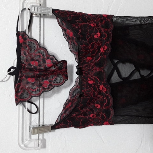 Frederick's of Hollywood Other - Black and red sexy sleepwear by Frederick's of Hollywood. Size small